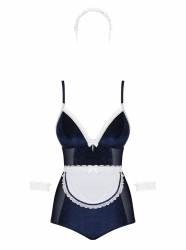 Pikantní kostým Maid teddy blue - Obsessive