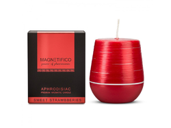 Afrodiziakální vonná svíčka Magnetifico Aphrodisiac Candle Sweet Strawberries - Valavani